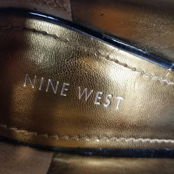 Nine West Women's Bonfire Leopard Print Peep Toe Stiletto Heels Size 9 - Picture 4 of 8